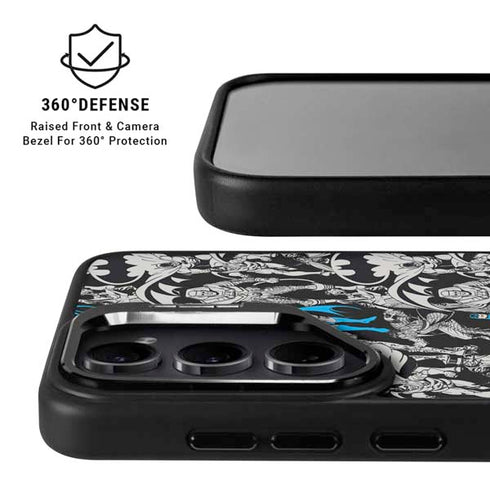 DC Comics Batman Characters Action Poses Print Galaxy S25 Ultra Kickstand Case